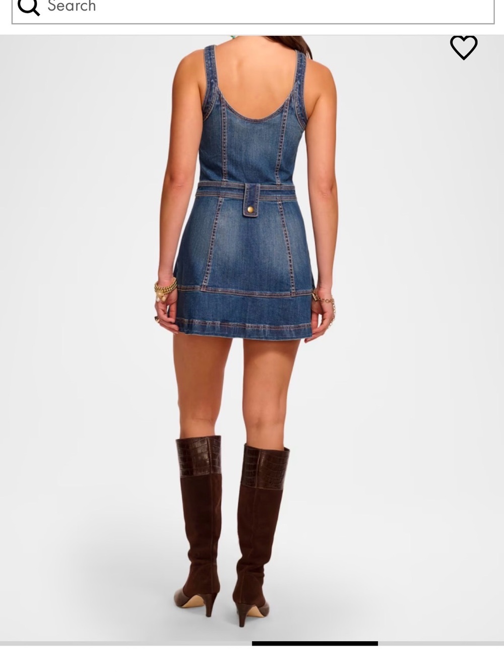 Brand new Ramy Brook Blue Denim Mini Dress with Patch Pockets - Picture 3 of 10